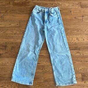 Girls wide leg jeans